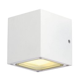 Venkovní svítidlo SITRA CUBE nástěnná bílá 230V GX53 2x9W IP44 - BIG WHITE (SLV) Obrázek pro produkt Venkovní svítidlo SITRA CUBE nástěnná bílá 230V GX53 2x9W IP44 - BIG WHITE (SLV)