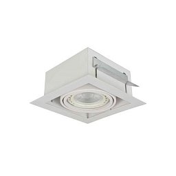 Stropní zápustné bodové svítidlo Azzardo Nova 1 white/white AZ2870 GU10+ADAP111/ES111 1x40/1x50W IP20 19,5cm bílé - AZZARDO Obrázek pro produkt Stropní zápustné bodové svítidlo Azzardo Nova 1 white/white AZ2870 GU10+ADAP111/ES111 1x40/1x50W IP20 19,5cm bílé - AZZARDO