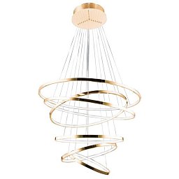 LED Závěsné svítidlo Azzardo Wheel 6 Long Dimm gold AZ2921 140W 8400lm 3000K IP20 85cm stmívatelné zlaté - AZZARDO Obrázek pro produkt LED Závěsné svítidlo Azzardo Wheel 6 Long Dimm gold AZ2921 140W 8400lm 3000K IP20 85cm stmívatelné zlaté - AZZARDO