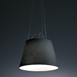 Difuzor saténová černá ø 420 mm Tolomeo Mega Table - ARTEMIDE Obrázek pro produkt Difuzor saténová černá ø 420 mm Tolomeo Mega Table - ARTEMIDE
