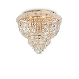 Stropní svítidlo Ideal Lux Dubai PL6 ottone 201016 6x40W zlaté 52cm - IDEALLUX Obrázek pro produkt Stropní svítidlo Ideal Lux Dubai PL6 ottone 201016 6x40W zlaté 52cm - IDEALLUX
