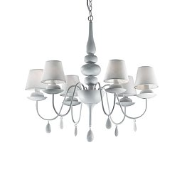 Závěsné svítidlo Ideal Lux Blanche SP6 bianco 035581 bílé 75cm - IDEALLUX Obrázek pro produkt Závěsné svítidlo Ideal Lux Blanche SP6 bianco 035581 bílé 75cm - IDEALLUX