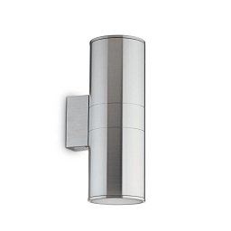 Venkovní nástěnné svítidlo Ideal Lux Gun AP2 big alluminio 033020 stříbrné 31cm IP54 - IDEALLUX Obrázek pro produkt Venkovní nástěnné svítidlo Ideal Lux Gun AP2 big alluminio 033020 stříbrné 31cm IP54 - IDEALLUX