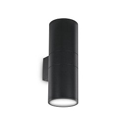 Venkovní nástěnné svítidlo Ideal Lux Gun AP2 big nero 092317 černé 31cm IP54 - IDEALLUX Obrázek pro produkt Venkovní nástěnné svítidlo Ideal Lux Gun AP2 big nero 092317 černé 31cm IP54 - IDEALLUX