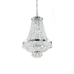 Závěsné svítidlo Ideal Lux Caesar SP6 cromo 033532 38cm stříbrné - IDEALLUX Obrázek pro produkt Závěsné svítidlo Ideal Lux Caesar SP6 cromo 033532 38cm stříbrné - IDEALLUX