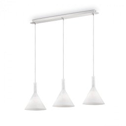 Závěsné svítidlo Ideal Lux Cocktail SB3 small bianco 074245 bílé 82cm - IDEALLUX Obrázek pro produkt Závěsné svítidlo Ideal Lux Cocktail SB3 small bianco 074245 bílé 82cm - IDEALLUX