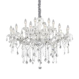 Závěsné svítidlo Ideal Lux Florian SP18 cromo 075150 chromové 86cm - IDEALLUX Obrázek pro produkt Závěsné svítidlo Ideal Lux Florian SP18 cromo 075150 chromové 86cm - IDEALLUX