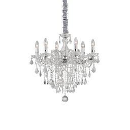 Závěsné svítidlo Ideal Lux Florian SP6 cromo 035628 chromové 60cm - IDEALLUX Obrázek pro produkt Závěsné svítidlo Ideal Lux Florian SP6 cromo 035628 chromové 60cm - IDEALLUX