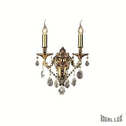Nástěnné svítidlo Ideal Lux Gioconda AP2 oro 060491 - IDEALLUX Obrázek pro produkt Nástěnné svítidlo Ideal Lux Gioconda AP2 oro 060491 - IDEALLUX