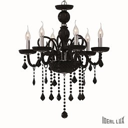 Závěsné svítidlo Ideal Lux Giudecca SP6 nero 032504 - IDEALLUX Obrázek pro produkt Závěsné svítidlo Ideal Lux Giudecca SP6 nero 032504 - IDEALLUX