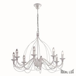 Závěsné svítidlo Ideal Lux Corte SP8 bianco antico 005898 bílé - IDEALLUX Obrázek pro produkt Závěsné svítidlo Ideal Lux Corte SP8 bianco antico 005898 bílé - IDEALLUX
