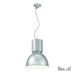 Závěsné svítidlo Ideal Lux Hangar SP1 alluminio 100326 stříbrné - IDEALLUX Obrázek pro produkt Závěsné svítidlo Ideal Lux Hangar SP1 alluminio 100326 stříbrné - IDEALLUX