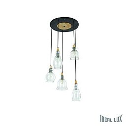 Závěsné svítidlo Ideal Lux Gretel SP5 101374 černé - IDEALLUX Obrázek pro produkt Závěsné svítidlo Ideal Lux Gretel SP5 101374 černé - IDEALLUX