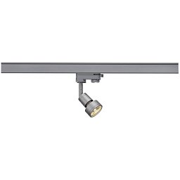 Systémové svítidlo PURI s tříokr. adaptérem stříbrnošedá 230V GU - BIG WHITE (SLV) Obrázek pro produkt Systémové svítidlo PURI s tříokr. adaptérem stříbrnošedá 230V GU - BIG WHITE (SLV)