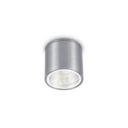 Venkovní stropní svítidlo Ideal Lux Gun PL1 alluminio 092324 stříbrná 11cm IP44 - IDEALLUX Obrázek pro produkt Venkovní stropní svítidlo Ideal Lux Gun PL1 alluminio 092324 stříbrná 11cm IP44 - IDEALLUX