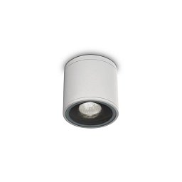 Venkovní stropní svítidlo Ideal Lux Gun PL1 bianco 122663 bílé 11cm IP44 - IDEALLUX Obrázek pro produkt Venkovní stropní svítidlo Ideal Lux Gun PL1 bianco 122663 bílé 11cm IP44 - IDEALLUX
