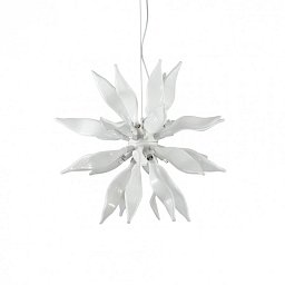 Dekorativní/ závěsné svítidlo Ideal Lux Leaves SP8 bianco 111957 - IDEALLUX Obrázek pro produkt Dekorativní/ závěsné svítidlo Ideal Lux Leaves SP8 bianco 111957 - IDEALLUX