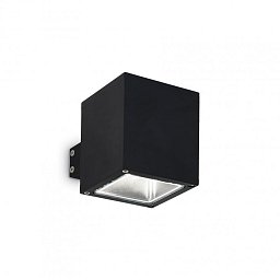 Venkovní nástěnné svítidlo Ideal Lux Snif Square AP1 nero 123080 černé - IDEALLUX Obrázek pro produkt Venkovní nástěnné svítidlo Ideal Lux Snif Square AP1 nero 123080 černé - IDEALLUX