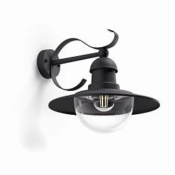 Venkovní nástěnné svítidlo Philips Topiary 01816/30/PN černé - PHILIPS (915005308701) Obrázek pro produkt Venkovní nástěnné svítidlo Philips Topiary 01816/30/PN černé - PHILIPS (915005308701)