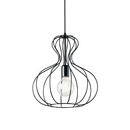 Závěsné svítidlo Ideal Lux SP1 Ampolla-1 SP1 148502 černé 35cm - IDEALLUX Obrázek pro produkt Závěsné svítidlo Ideal Lux SP1 Ampolla-1 SP1 148502 černé 35cm - IDEALLUX