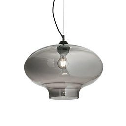 Závěsní svítidlo Ideal Lux Bistro' SP1 round fume' 120904 šedé 40cm - IDEALLUX Obrázek pro produkt Závěsní svítidlo Ideal Lux Bistro' SP1 round fume' 120904 šedé 40cm - IDEALLUX