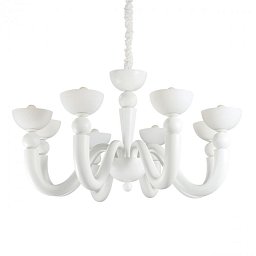 Závěsné svítidlo Ideal Lux Bon Bon SP8 bianco 094007 bílé 95,5cm - IDEALLUX Obrázek pro produkt Závěsné svítidlo Ideal Lux Bon Bon SP8 bianco 094007 bílé 95,5cm - IDEALLUX
