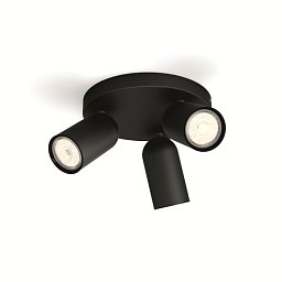 Bodové svítidlo Philips Pongee 50583/30/PN černé 3x max.10W - PHILIPS (915005531301) Obrázek pro produkt Bodové svítidlo Philips Pongee 50583/30/PN černé 3x max.10W - PHILIPS (915005531301)