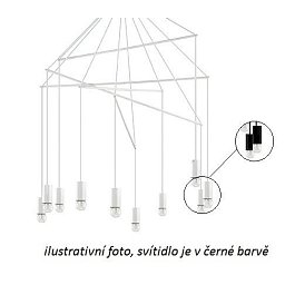Závěsné svítidlo Ideal Lux Pop SP10 nero 158860 černé 90cm - IDEALLUX Obrázek pro produkt Závěsné svítidlo Ideal Lux Pop SP10 nero 158860 černé 90cm - IDEALLUX