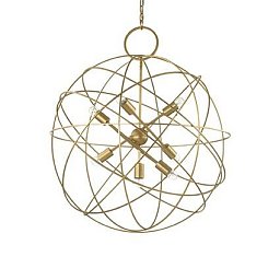 Závěsné svítidlo Ideal Lux Konse SP7 oro 156033 zlaté 80cm - IDEALLUX Obrázek pro produkt Závěsné svítidlo Ideal Lux Konse SP7 oro 156033 zlaté 80cm - IDEALLUX