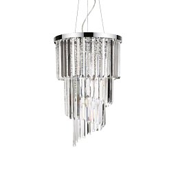 Závěsné svítidlo Ideal Lux Carlton SP8 cromo 117737 40cm chromové E14 8x40W - IDEALLUX Obrázek pro produkt Závěsné svítidlo Ideal Lux Carlton SP8 cromo 117737 40cm chromové E14 8x40W - IDEALLUX