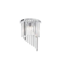 Nástěnné svítidlo Ideal Lux Carlton AP3 cromo 168913 chromové E14 3x40W - IDEALLUX Obrázek pro produkt Nástěnné svítidlo Ideal Lux Carlton AP3 cromo 168913 chromové E14 3x40W - IDEALLUX