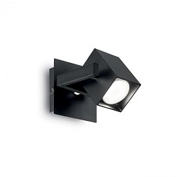 Bodové stropní a nástěnné svítidlo Ideal Lux Mouse AP1 nero 073569 1x50W černé - IDEALLUX Obrázek pro produkt Bodové stropní a nástěnné svítidlo Ideal Lux Mouse AP1 nero 073569 1x50W černé - IDEALLUX
