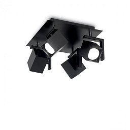Bodové stropní svítidlo Ideal Lux Mouse PL4 nero 156712 4x50W černé - IDEALLUX Obrázek pro produkt Bodové stropní svítidlo Ideal Lux Mouse PL4 nero 156712 4x50W černé - IDEALLUX