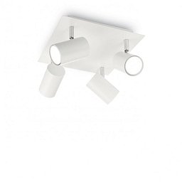 Bodové stropní svítidlo Ideal Lux Spot PL4 bianco 156774 4x50W bílé - IDEALLUX Obrázek pro produkt Bodové stropní svítidlo Ideal Lux Spot PL4 bianco 156774 4x50W bílé - IDEALLUX