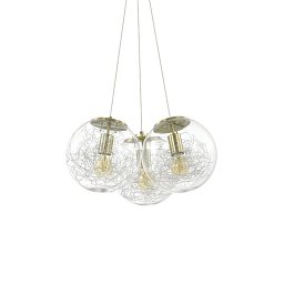 Závěsné svítidlo Ideal Lux Mapa Sat SP3 ottone 175973 zlaté 50cm - IDEALLUX Obrázek pro produkt Závěsné svítidlo Ideal Lux Mapa Sat SP3 ottone 175973 zlaté 50cm - IDEALLUX
