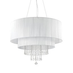 Závěsné svítidlo Ideal Lux Opera SP10 bianco 165011 bílé 90cm - IDEALLUX Obrázek pro produkt Závěsné svítidlo Ideal Lux Opera SP10 bianco 165011 bílé 90cm - IDEALLUX