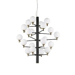 Závěsné svítidlo Ideal Lux Copernico SP20 nero 197333 černé 86cm - IDEALLUX Obrázek pro produkt Závěsné svítidlo Ideal Lux Copernico SP20 nero 197333 černé 86cm - IDEALLUX