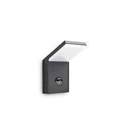 LED Venkovní nástěnné svítidlo Ideal Lux Style AP1 Anthracite 221519 9,5W 680lm IP54 antracitové s čidlem - IDEALLUX Obrázek pro produkt LED Venkovní nástěnné svítidlo Ideal Lux Style AP1 Anthracite 221519 9,5W 680lm IP54 antracitové s čidlem - IDEALLUX