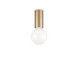 Stropní a nástěnné přisazené svítidlo Ideal Lux Petit PL1 Ottone Satinato 233031 E27 1x60W IP20 mosazné - IDEALLUX Obrázek pro produkt Stropní a nástěnné přisazené svítidlo Ideal Lux Petit PL1 Ottone Satinato 233031 E27 1x60W IP20 mosazné - IDEALLUX