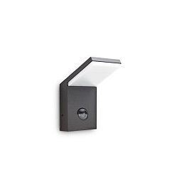LED Venkovní nástěnné svítidlo Ideal Lux Style AP Sensor Antracite 3000K 246864 9,5W 640lm IP54 antracitové - IDEALLUX Obrázek pro produkt LED Venkovní nástěnné svítidlo Ideal Lux Style AP Sensor Antracite 3000K 246864 9,5W 640lm IP54 antracitové - IDEALLUX
