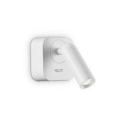 LED Nástěnné bodové svítidlo Ideal Lux BEAN SQUARE AP BIANCO 260648 3,5W 220lm 3000K IP20 6,5cm hranaté bílé - IDEALLUX Obrázek pro produkt LED Nástěnné bodové svítidlo Ideal Lux BEAN SQUARE AP BIANCO 260648 3,5W 220lm 3000K IP20 6,5cm hranaté bílé - IDEALLUX