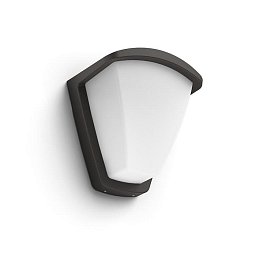 Kiskadee SVÍTIDLO VENKOVNÍ NÁSTĚNNÉ E27 max. 42W, IP44, antracit - PHILIPS (915005553501) Obrázek pro produkt Kiskadee SVÍTIDLO VENKOVNÍ NÁSTĚNNÉ E27 max. 42W, IP44, antracit - PHILIPS (915005553501)