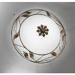 Stropní svítidlo 2x60W E27 antik/sklo, průměr 40cm - ORION Obrázek pro produkt Stropní svítidlo 2x60W E27 antik/sklo, průměr 40cm - ORION