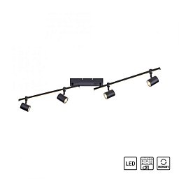 Stropní svítidlo BARIK 4x GU10 4,50W 3000K + 1x LED 10W 3000K - PAUL NEUHAUS Obrázek pro produkt Stropní svítidlo BARIK 4x GU10 4,50W 3000K + 1x LED 10W 3000K - PAUL NEUHAUS