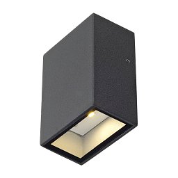 Venkovní svítidlo QUAD I nástěnná antracit 230V/700mA LED 3W IP4 - BIG WHITE (SLV) Obrázek pro produkt Venkovní svítidlo QUAD I nástěnná antracit 230V/700mA LED 3W IP4 - BIG WHITE (SLV)