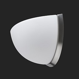 NELA DL3 nástěnné skleněné svítidlo nerez broušená / bílá IP43 60W E27 HF - OSMONT Obrázek pro produkt NELA DL3 nástěnné skleněné svítidlo nerez broušená / bílá IP43 60W E27 HF - OSMONT