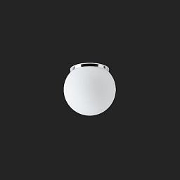 STYX 1 stropní/nástěnné skleněné svítidlo chrom / bílá IP65 4000 K 9W LED DALI - OSMONT Obrázek pro produkt STYX 1 stropní/nástěnné skleněné svítidlo chrom / bílá IP65 4000 K 9W LED DALI - OSMONT