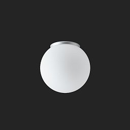 STYX 2 stropní/nástěnné skleněné svítidlo stříbrná / bílá IP65 4000 K 9W LED - OSMONT Obrázek pro produkt STYX 2 stropní/nástěnné skleněné svítidlo stříbrná / bílá IP65 4000 K 9W LED - OSMONT