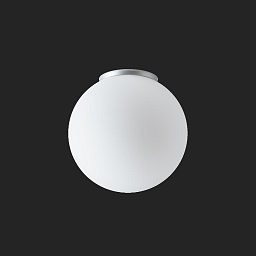 STYX 3 stropní/nástěnné skleněné svítidlo stříbrná / bílá IP65 4000 K 20W LED - OSMONT Obrázek pro produkt STYX 3 stropní/nástěnné skleněné svítidlo stříbrná / bílá IP65 4000 K 20W LED - OSMONT