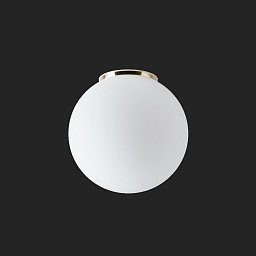 STYX 3 stropní/nástěnné skleněné svítidlo mosaz leštěná / bílá IP65 4000 K 20W LED DALI - OSMONT Obrázek pro produkt STYX 3 stropní/nástěnné skleněné svítidlo mosaz leštěná / bílá IP65 4000 K 20W LED DALI - OSMONT